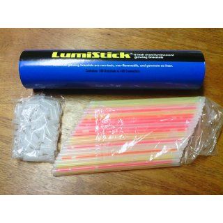 8" LumiStick Brand Glowsticks Glow Stick Bracelets Mixed Colors (Tube of 100): Toys & Games