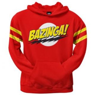 Big Bang Theory Comic Lightning Bolts Bazinga Hoodie: Clothing
