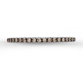 Victoria Kay 1/5ct Brown Diamond Stackable Halfway Band in Sterling Silver: Rings: Jewelry