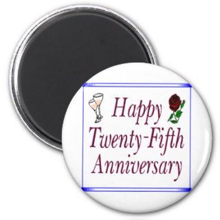 25th Wedding Anniversary Gifts Refrigerator Magnets