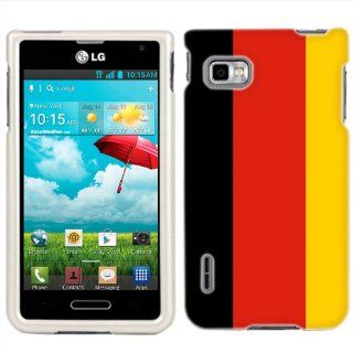 T Mobile LG Optimus F3 German Flag Phone Case Cover Cell Phones & Accessories