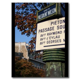 Avenue du Président Wilson, Paris   Postcard