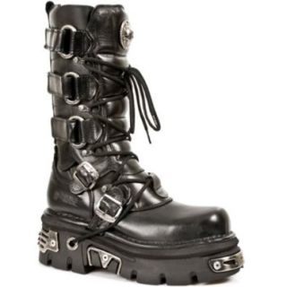 New Rock Boots Unisex Style 474 S1 Black: Shoes