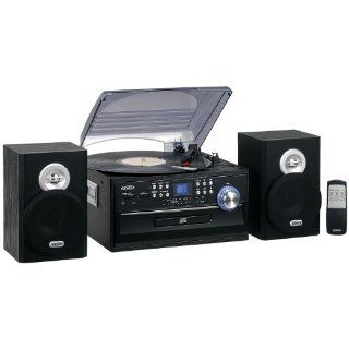 Jensen JENJTA475 3 Speed Turntable with CD, AM/FM Stereo Radio, Cassette and Remote: Electronics