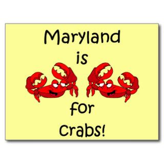 Maryland is for Crabs Postcard