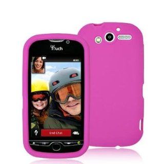 Hot Pink Silicone Rubber Gel Soft Skin Case Cover for HTC T Mobile Mytouch 4G Phone by Electromaster Cell Phones & Accessories