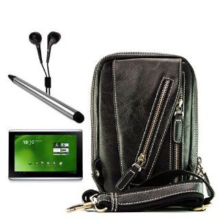 Acer Iconia Tab 10.1 Inch Tablet Computer (A500 10S16u , A500 10S32u , W500 BZ467 , A500 , Silver, Aluminum Metallic ) Accessories Kit: Vangoddy 100% Real Leather Cover + Compatible Acer Iconia Stylus Dual Sided + Compatible Black Acer Iconia Tablet Earbud