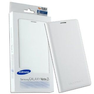 OEM White Faux Leather Flip Wallet Cover Case For Samsung Galaxy Note 3 N900 N9005 LTE: Cell Phones & Accessories