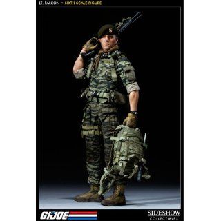 LT Falcon GI Joe Green Beret 12 Inch Sideshow Collectibles Exclusive Figure Toys & Games