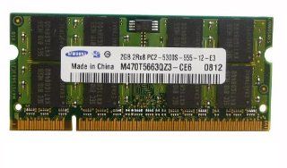 Dell 2GB SODIMM 667MHZ DDR2 200Pin 2RX8 PC2 5300 M470T5663QZ3 Computers & Accessories