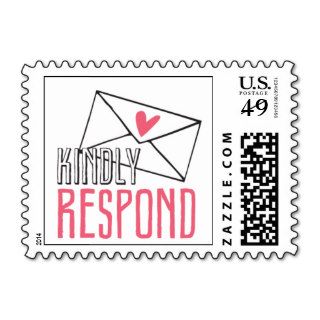 Kissing Booth   Kindly Respond Stamps