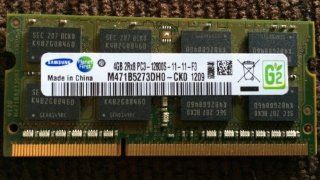 Samsung 4GB DDR3 PC3 12800 1600MHz 204 Pin SODIMM Laptop Memory Module RAM. Model M471B5273DH0 CK0: Computers & Accessories