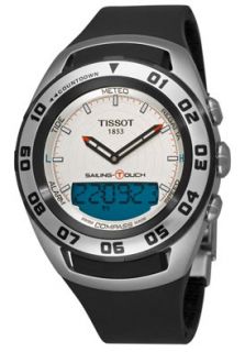 Tissot T0564202703100  Watches,Mens Sailing Touch Silver Multi Function Dial, Chronograph Tissot Quartz Watches