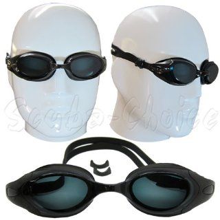 Black UV Prescription Corrective Optical RX Lenses Swimming Goggles  2.0 to  8.0  Nearsighted Swim  Toys & Games