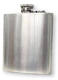 Close Out Sale!   6 oz. Brushed Stainless Steel Hip Flask Only $5.99 : Alcohol And Spirits Flasks : Everything Else