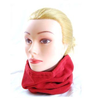 NECK WARMER Fleece Tube Scarf Cowl UNISEX PN R, Red : Camping Hand Warmers : Sports & Outdoors