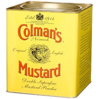 Colman's Double Superfine Mustard Powder, 4.6 Pound Tin : Mustard Spices And Herbs : Grocery & Gourmet Food