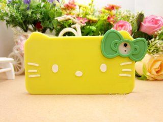 iPhone 4G/4S Hello Kitty Style Big Face Shape Series Bow Tie Style Soft Case/Cover/Protector(Yellow Color): Cell Phones & Accessories