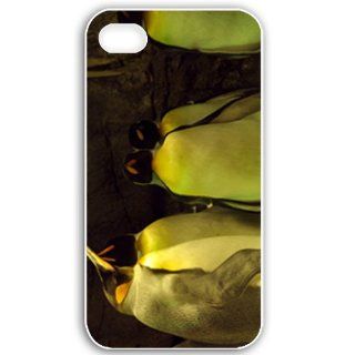Apple iPhone 4 4S Cases Customized Gifts For Animals Sleeping Penguins Wide Birds Animals White Cell Phones & Accessories