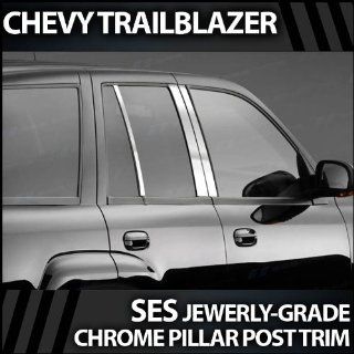 2002 2009 Chevy Trailblazer 6pc. SES Chrome Pillar Trim Covers: Automotive