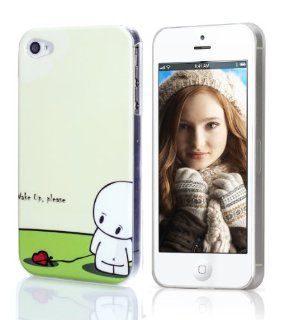 Cartoon Drawings Case For Apple iPhone 4 and 4S (Wake Up Please)   Retail Packaging: Cell Phones & Accessories
