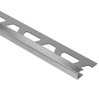 Schluter Systems 17/32 in Brushed Stainless Steel Right Angle Edge Trim