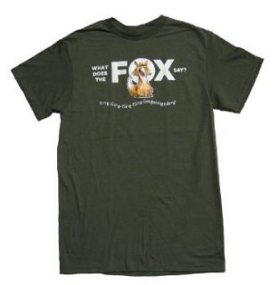 Music Video Funny Adult T shirt What Does the Fox Say: Clothing