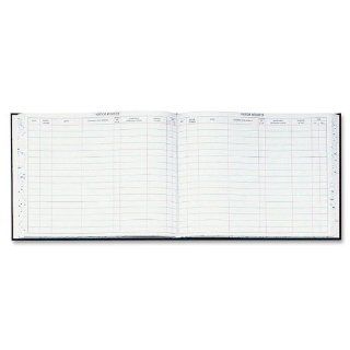 Wilson Jones Detailed Visitor Register Book, Black Cover, 208 Pages, 9 1/2 x 12 1/2 (WLJS491) : Record Books : Electronics
