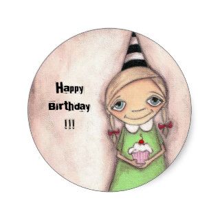 Hey Cupcake!   Happy Birthday stickers