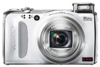 Fujifilm FinePix F505 16 MP CMOS Sensor and 15x Optical Zoom Digital Camera with 4 GB Class 10 SD Memory Card (White) : Secure Digital Cards : Camera & Photo