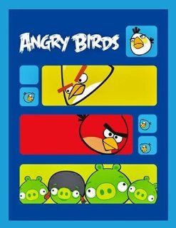 Angry Birds Plush Throw Blanket: Toys & Games