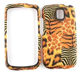 LG Optimus T P509 Giraffe/Leopard/Tiger/Zebra Print Hard Case/Cover/Faceplate/Snap On/Housing/Protector: Cell Phones & Accessories