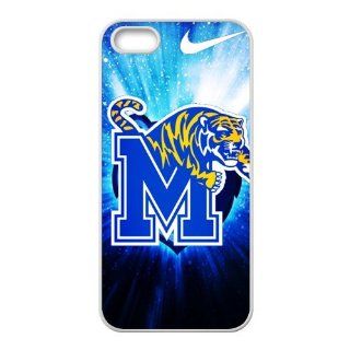 Sports Custom DIY Design 18 NCAA Memphis Tigers Logo Print White Case With Hard Shell Cover for Apple iPhone 5/5S Just Do It: Cell Phones & Accessories