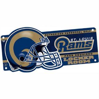Old Glory   St Louis Rams   Locker Room Sign : Sports Fan Decorative Plaques : Patio, Lawn & Garden