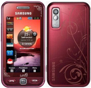 Samsung S5230 Unlocked GSM Phone with 3 MP Camera,  player, Touch Screen and MicroSD Slot  International Version with No U.S. Warranty (Red) Cell Phones & Accessories