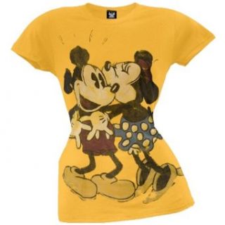 Mickey Mouse   In Love Juniors T Shirt Movie And Tv Fan T Shirts Clothing