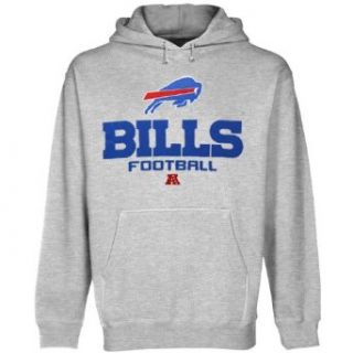 NFL Buffalo Bills Ash Critical Victory V Pullover Hoodie Sweatshirt (Large): Clothing