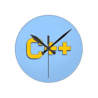 C++ Computer Programming Language Wall Clocks