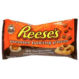 Reese's Peanut Butter Baking Pieces, 8 Ounce Packages (Pack of 6)  Chocolate Chips  Grocery & Gourmet Food