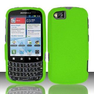 Importer520 Rubberized Snap On Hard Skin Protector Case Cover for For (Sprint) Motorola Admiral XT603   Neon Green: Cell Phones & Accessories