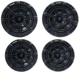 Package: Kicker 11ds65 6.5" 2 Way Ds Series Pair of Coaxial Car Speakers + Kicker 11ds525 5.25" 2 Way Ds Series Pair of Coaxial Car Speakers : Component Vehicle Speaker Systems : Car Electronics