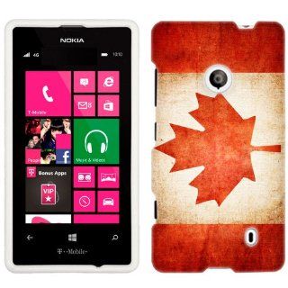 Nokia Lumia 521 Canada Vintage Flag Phone Case Cover: Cell Phones & Accessories