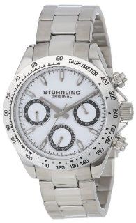 Stuhrling Original Men's 525.33112 Champion Victory Triumph Quartz Chronograph Day and Date Stainless Steel Bracelet Watch: Watches