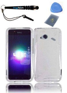 IMAGITOUCH(TM) 4 Item Combo For HTC Droid Incredible 4G LTE 6410 Fireball Transparent Cover   Clear (Stylus Pen, ESD Shield Bag, Pry Tool, Phone Cover): Cell Phones & Accessories