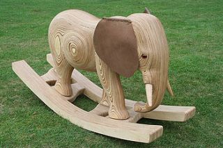 wooden rocking elephant by james harvey furniture