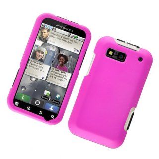 Hot Pink Texture Hard Protector Case Cover For Motorola Defy MB525: Cell Phones & Accessories