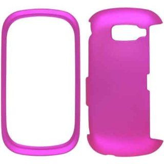 New Hot Pink Soft Touch Snap On Case For LG VN530: Cell Phones & Accessories