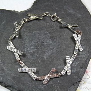 riveted cross bracelet by angie young designs