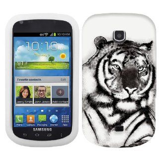 Samsung Galaxy Stellar White Tiger Face Hard Case Phone Cover: Cell Phones & Accessories