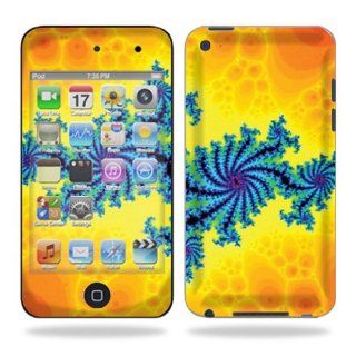 Protective Vinyl Skin Decal Cover for iPod Touch 4G 4th Generation Sticker Skins   Fractal Works: Cell Phones & Accessories